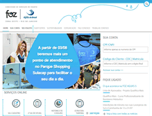 Tablet Screenshot of fozaguas5.com.br